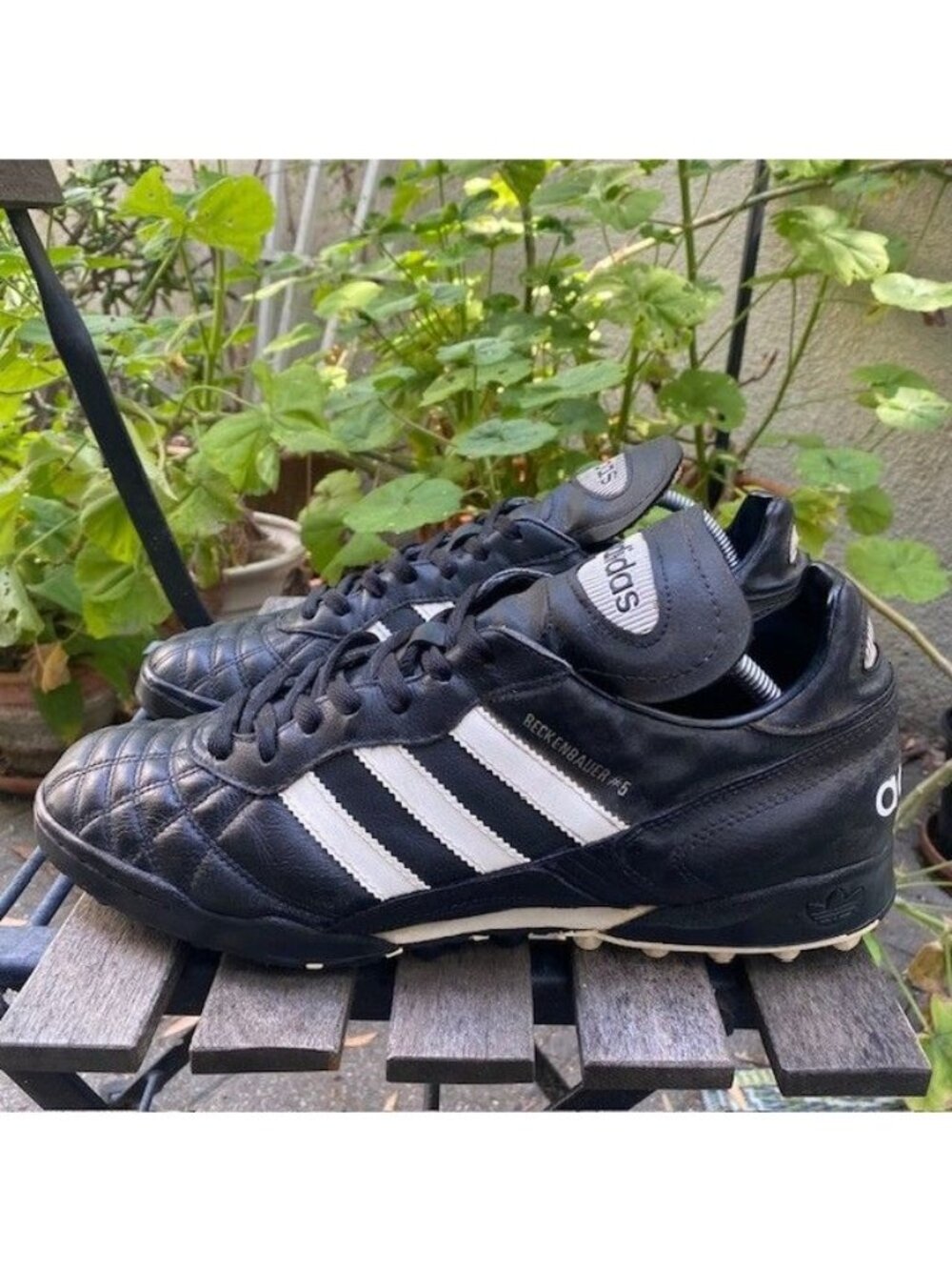 Vintage 1998 Adidas Beckenbauer #5 Soccer Cleats Men's Size 12 Black and White